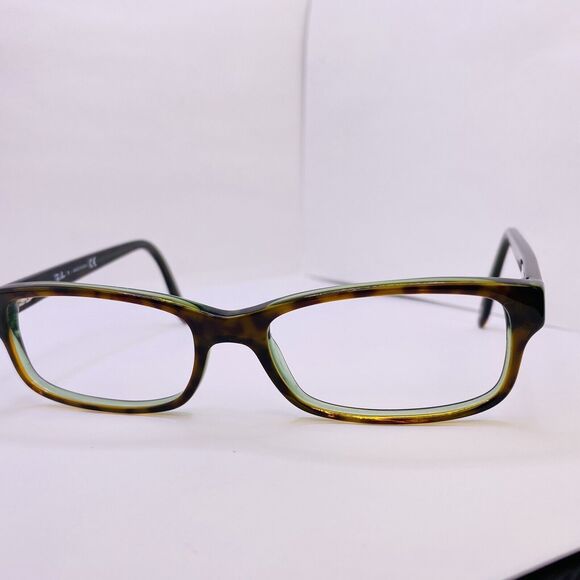 Ray-Ban Authentic Eyeglasses RB 5187 2445 52 [] 16 140 MM Ivory Tortoise Green - Picture 3 of 9